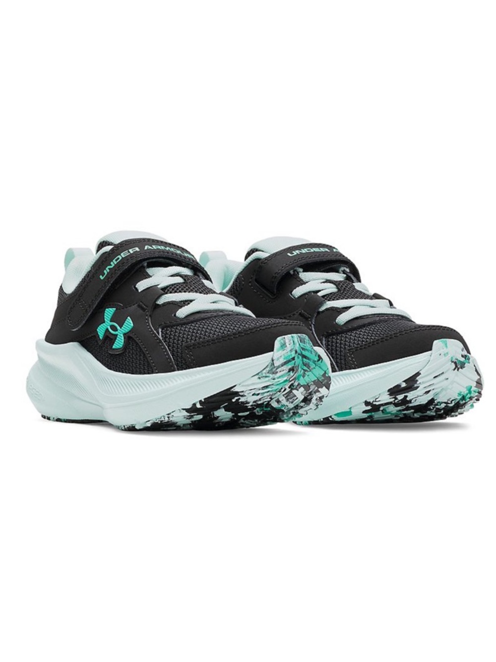 Under Armour Assert 11 Alternate Closure sneakers black and mint Size 3 New